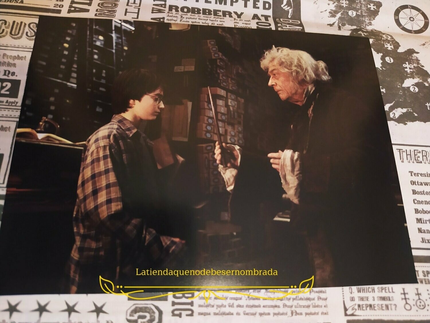 POSTAL TIENDA DE OLLIVANDERS HARRY POTTER
