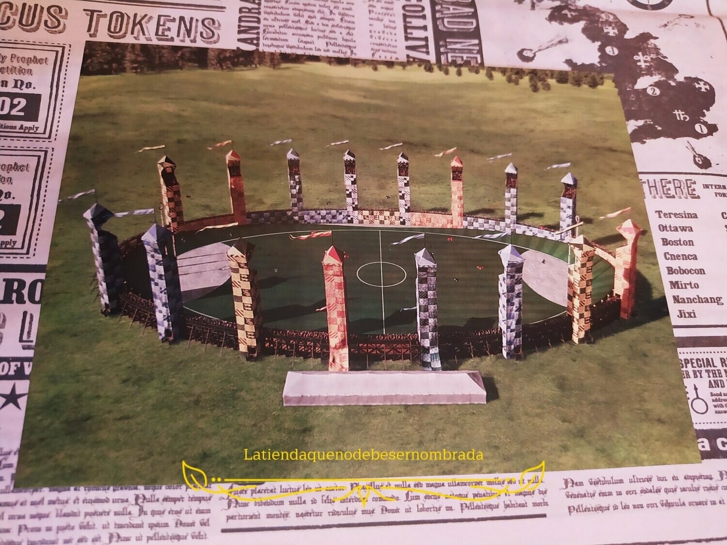 POSTAL CAMPO DE QUIDDITCH HARRY POTTER