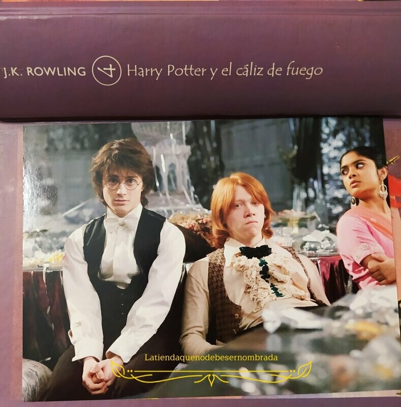 POSTAL HARRY POTTER, RON WEASLEY Y PADMA PATIL