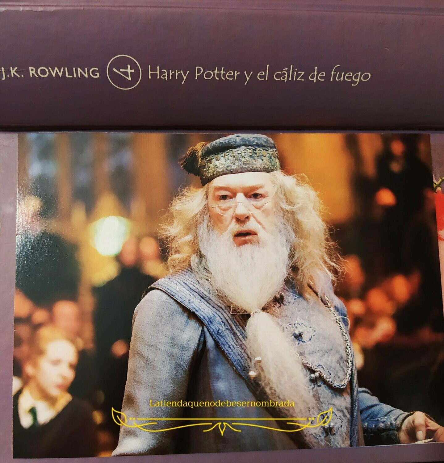 POSTAL ALBUS DUMBLEDORE CALIZ DE FUEGO