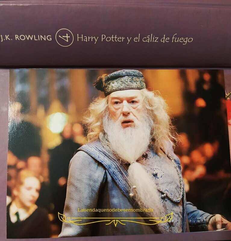 POSTAL ALBUS DUMBLEDORE CALIZ DE FUEGO