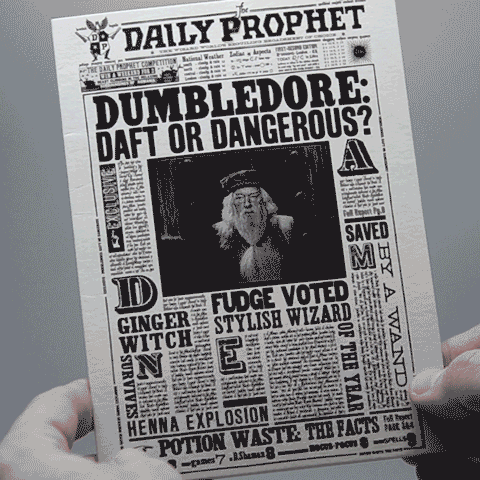 POSTAL ALBUS DUMBLEDORE MINALIMA HARRY POTTER