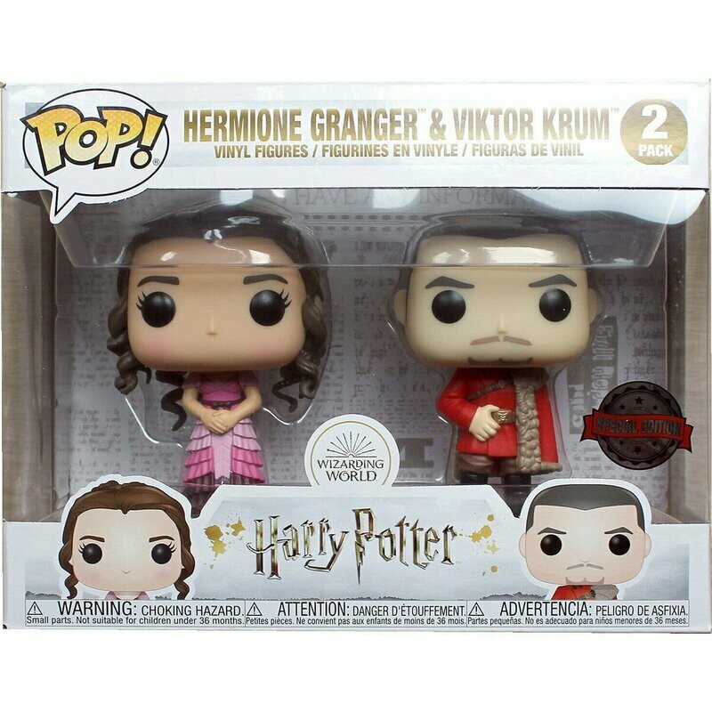 SET HERMIONE GRANGER & VIKTOR KRUM EDICION EXCLUIVA FUNKO POP