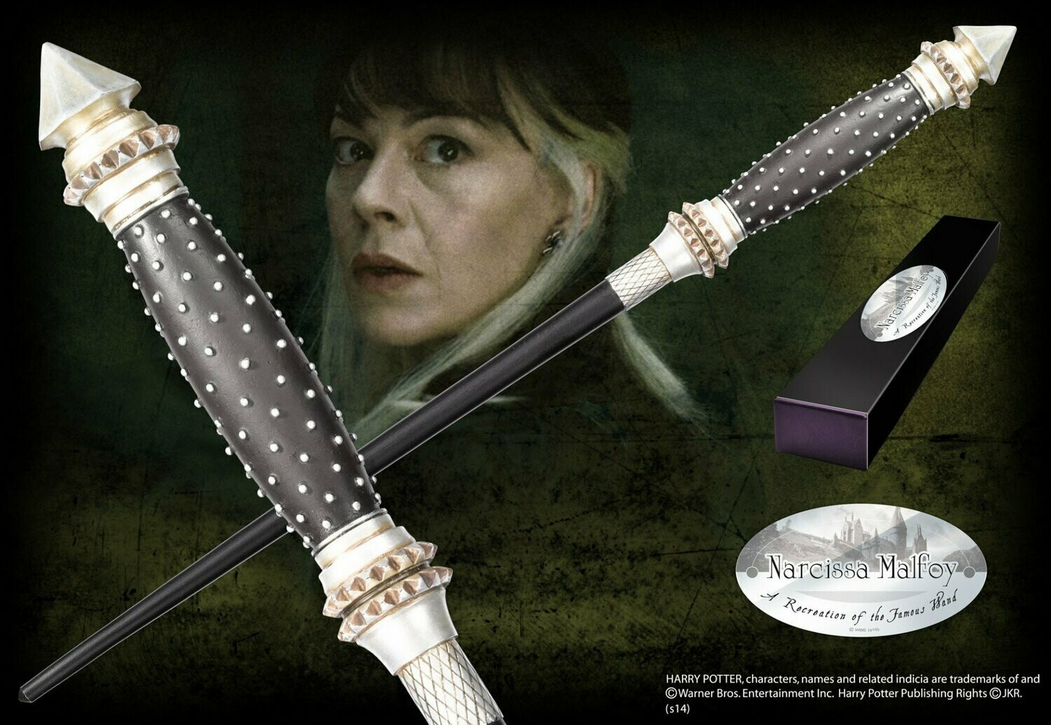VARITA NARCISSA MALFOY C/PINZA HARRY POTTER NOBLE COLLECTION