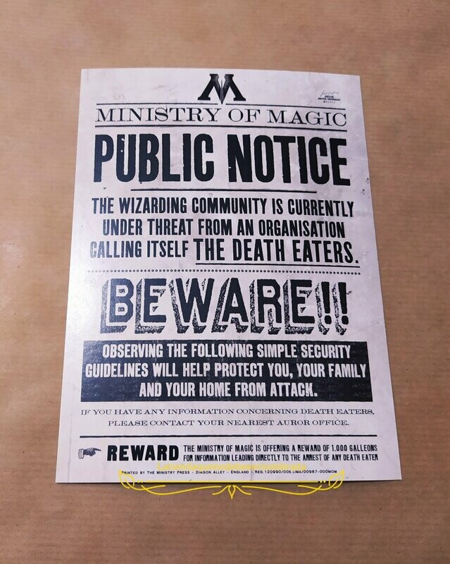 POSTAL MINISTERIO DE MAGIA HARRY POTTER MINALIMA