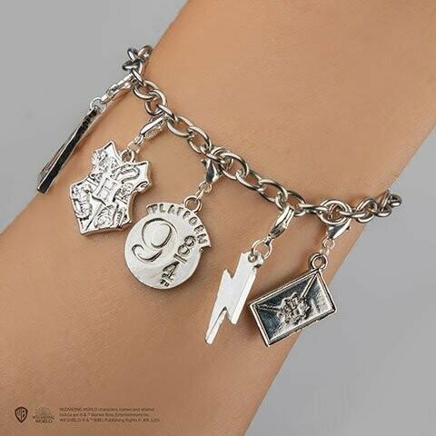 PULSERA 5 CHARMS HARRY POTTER CINE REPLICAS