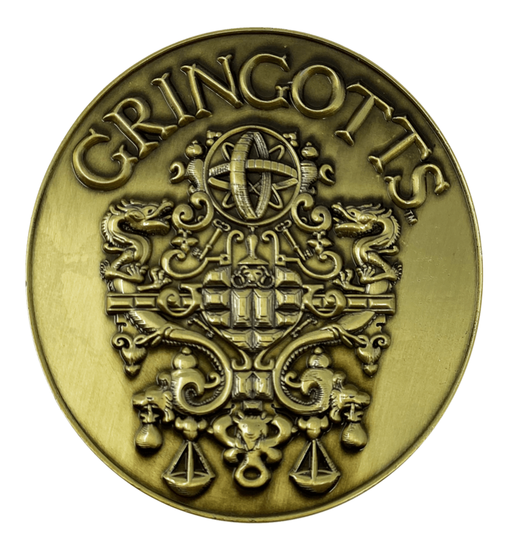 REPLICA MEDALLON BANCO GRINGOTTS HARRY POTTER LIMITED EDITION