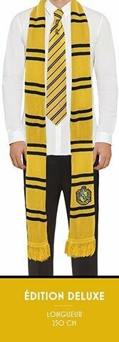 BUFANDA HUFFLEPUFF EDICION DELUXE HARRY POTTER CINE REPLICAS