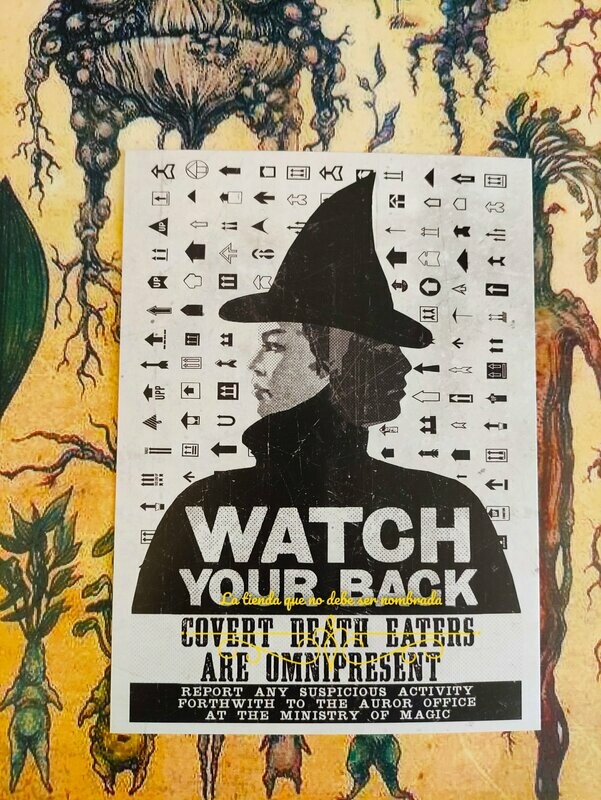 POSTAL WATCH YOUR BACK HARRY POTTER MINALIMA