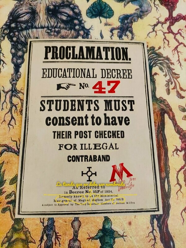 POSTAL PROCLAMATION Nº47 HARRY POTTER MINALIMA