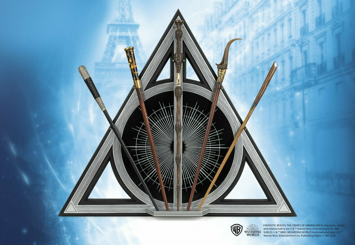 EXPOSITOR CRIMENES GRINDELWALD DESCATALOGADO NOBLE COLLECTION