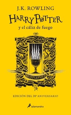 HARRY POTTER Y EL CALIZ DE FUEGO EDICION HUFFLEPUFF 20º ANIVERSARIO