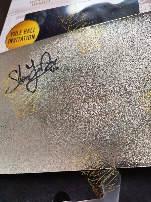 REPLICA DE LA INVITACION PARA EL YULE FIRMADO POR VIKTOR KRUM (STAN YANEVSKI)