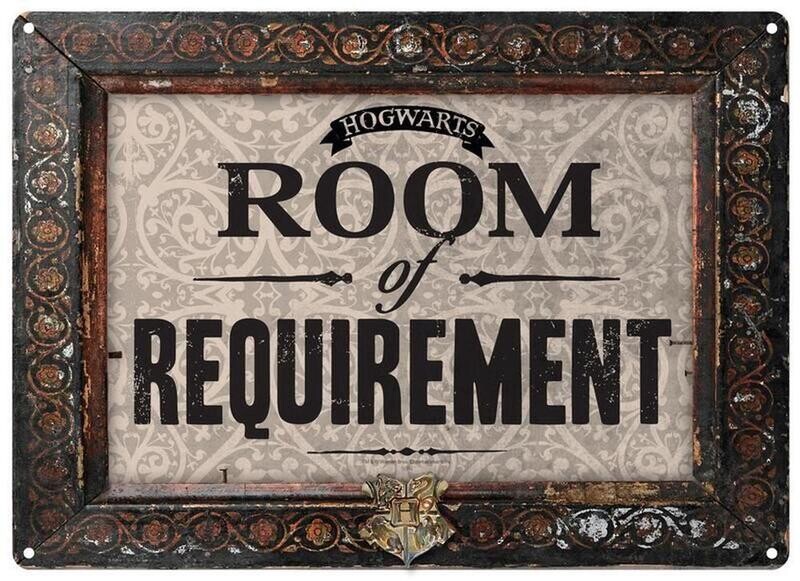 PLACA METALICA ROOM OF REQUIREMENT HARRY POTTER