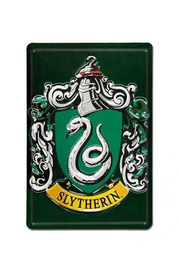 PLACA METALICA 3D SLYTHERIN HARRY POTTER