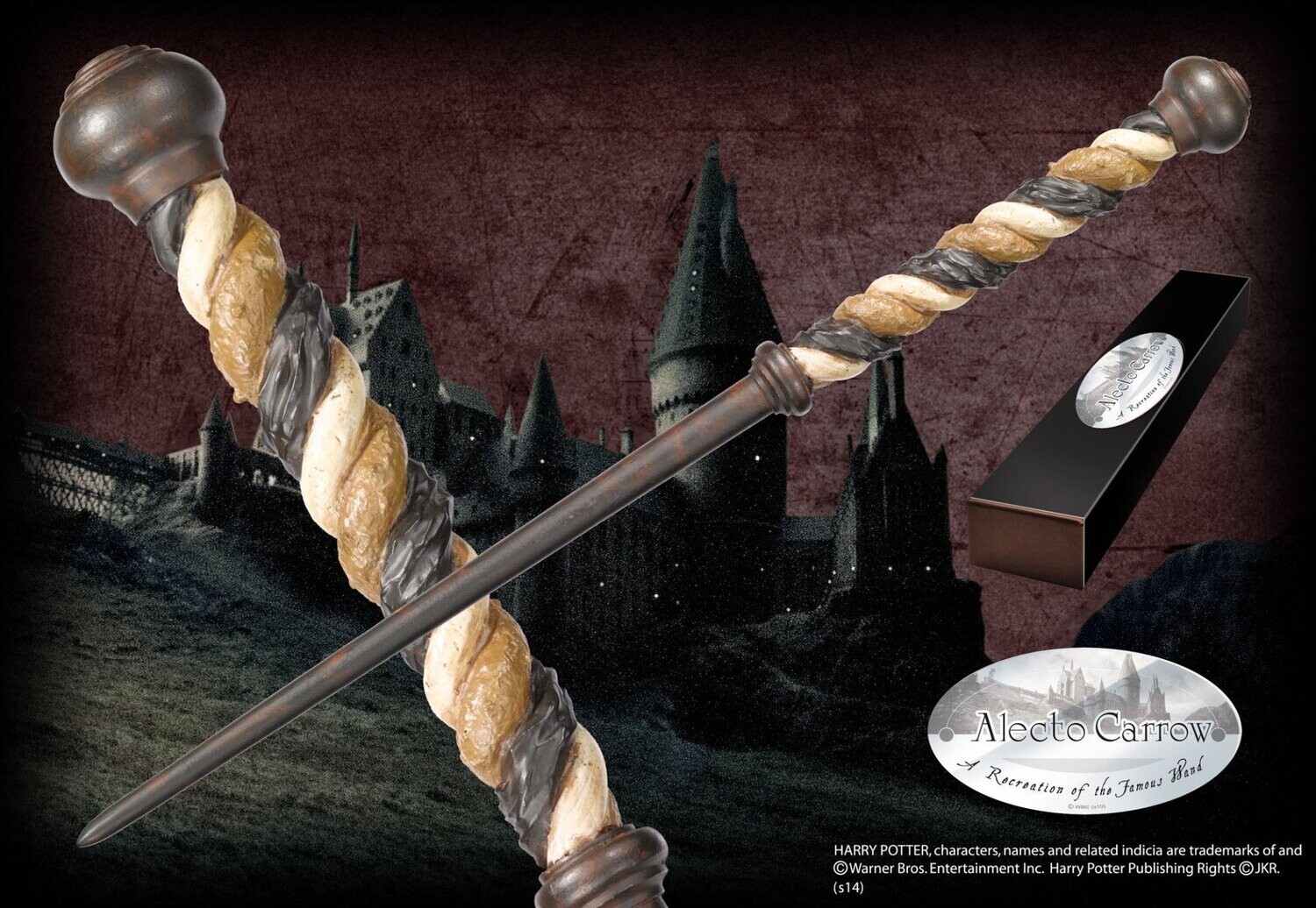 VARITA ALECTO CARROW C/PINZA HARRY POTTER NOBLE COLLECTION