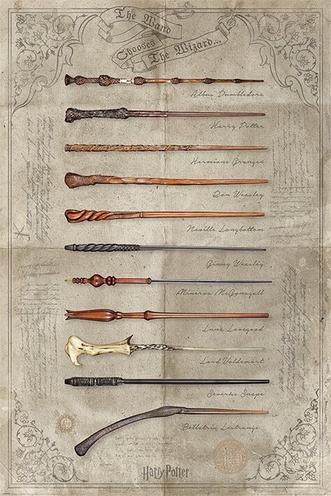 POSTER VARITAS PERSONAJES HARRY POTTER