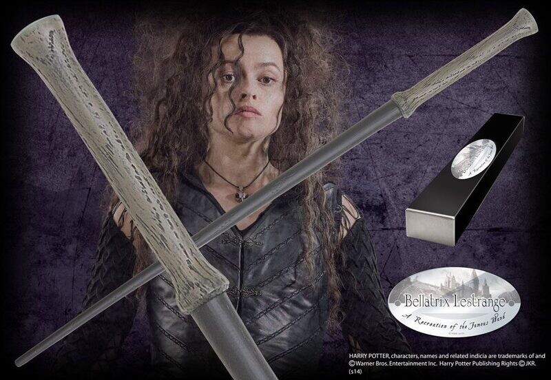 VARITA BELLATRIX LESTRANGE C/PINZA HARRY POTTER NOBLE COLLECTION