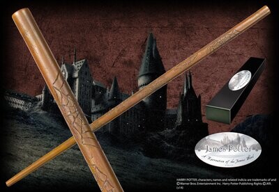 VARITA JAMES POTTER C/PINZA HARRY POTTER NOBLE COLLECTION