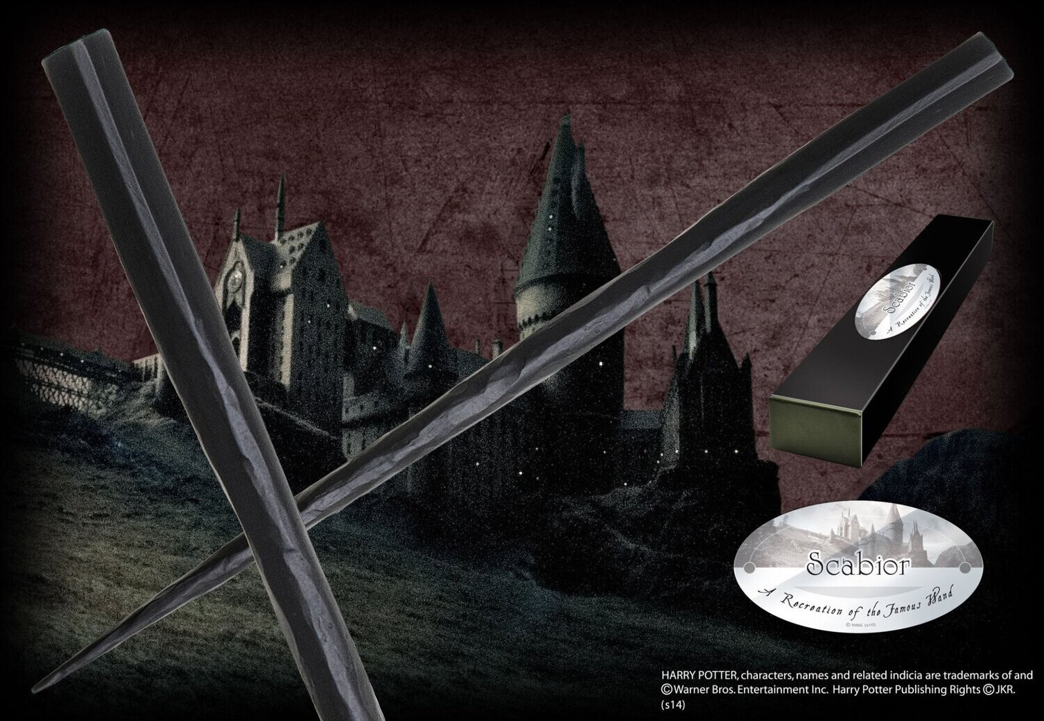 VARITA SCABIOR C/PINZA HARRY POTTER NOBLE COLLECTION