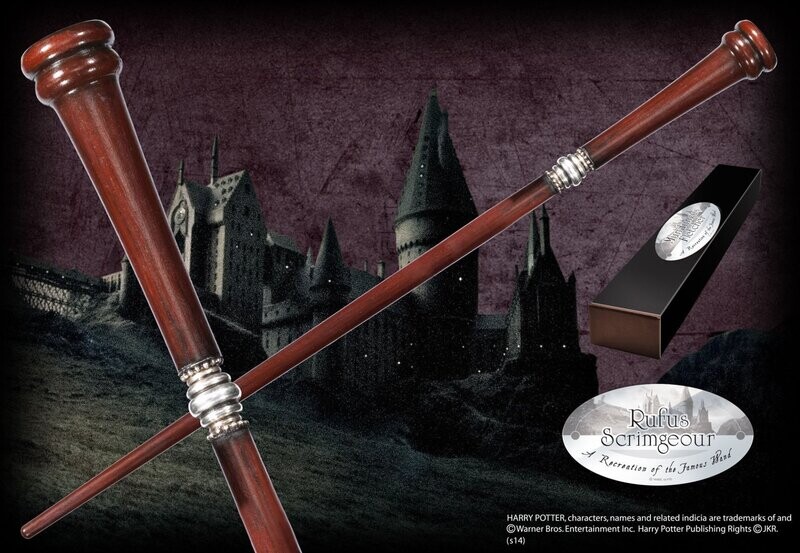 VARITA RUFUS SCRIMGEOUR C/PINZA HARRY POTTER NOBLE COLLECTION