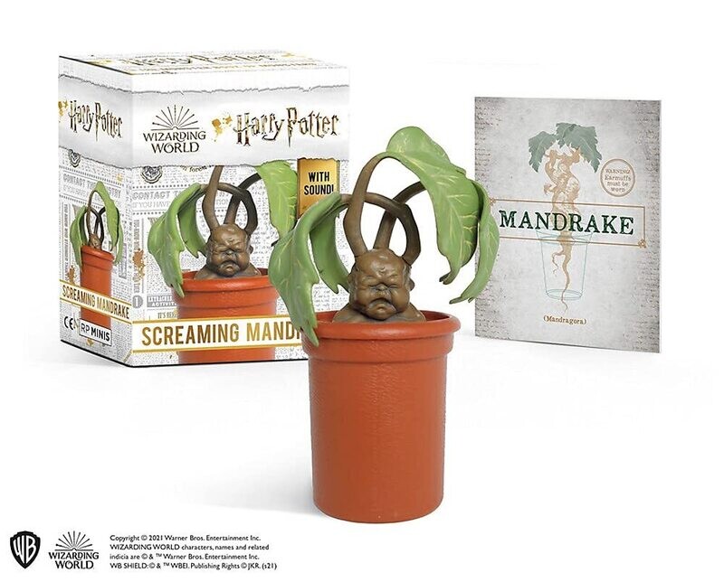 FIGURA MINIATURA MANDRAGORA C/SONIDO HARRY POTTER