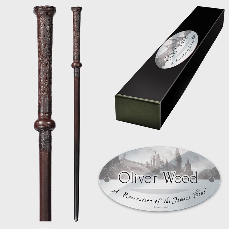 VARITA OLIVER WOOD C/PINZA HARRY POTTER NOBLE COLLECTION