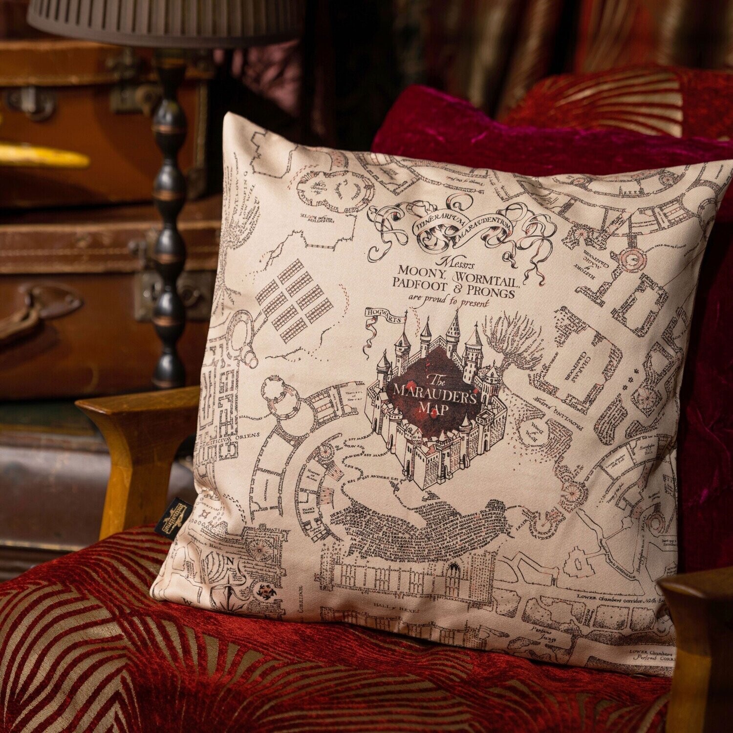 FUNDA COJIN MAPA MERODEADOR MINALIMA HARRY POTTER