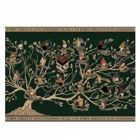 POSTER BLACK FAMILY TAPESTRY MINALIMA HARRY POTTER