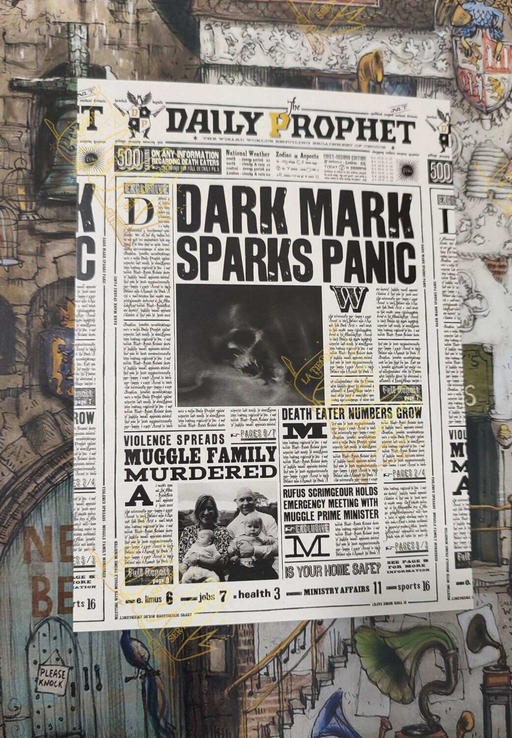 POSTAL DARK MARK HARRY POTTER MINALIMA