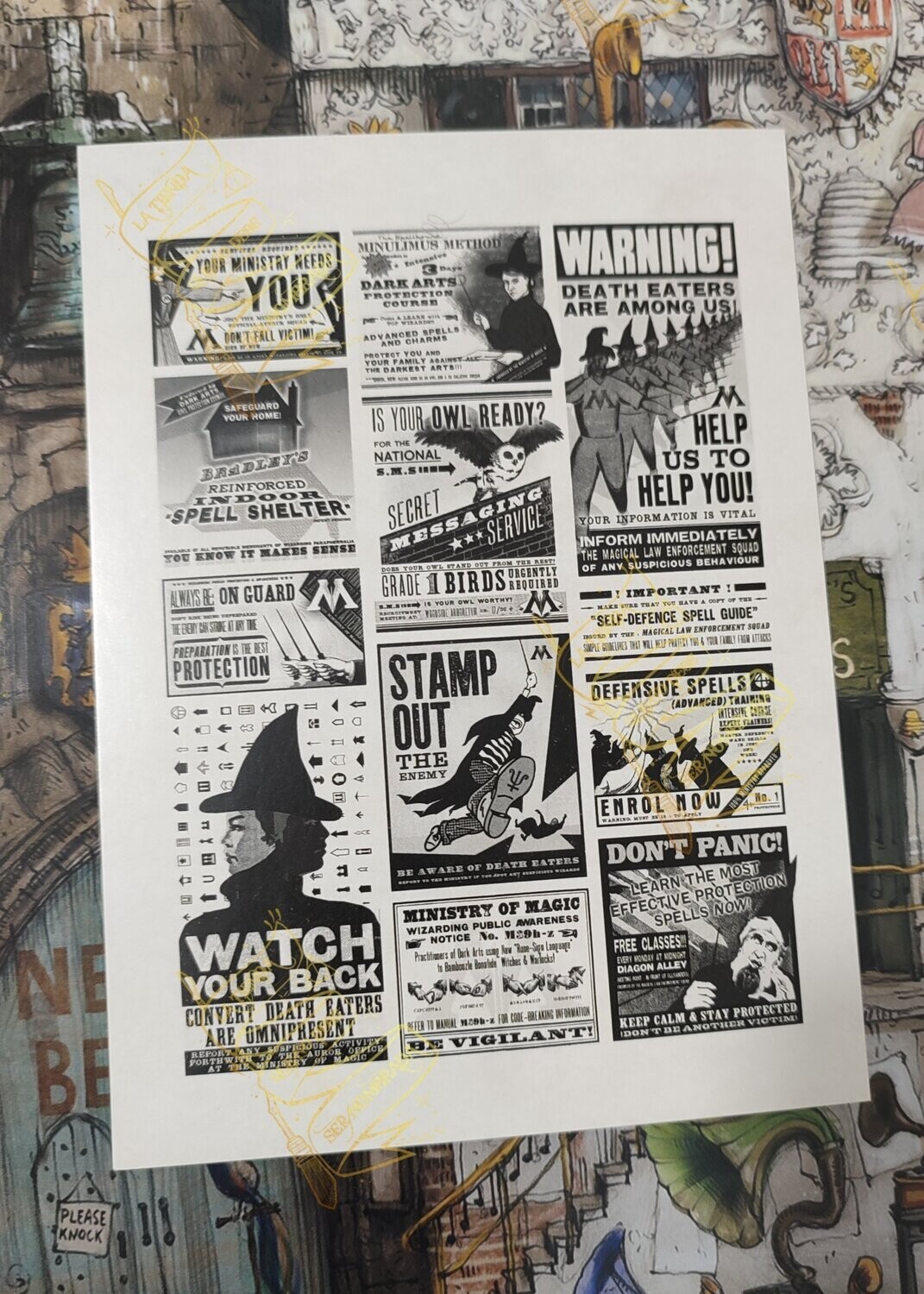POSTAL WARNING HARRY POTTER MINALIMA