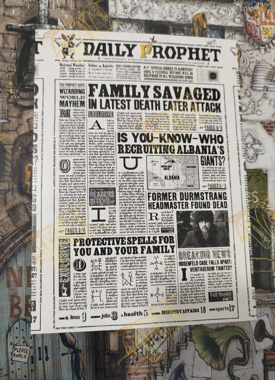 POSTAL FAMILY SAVAGED HARRY POTTER MINALIMA