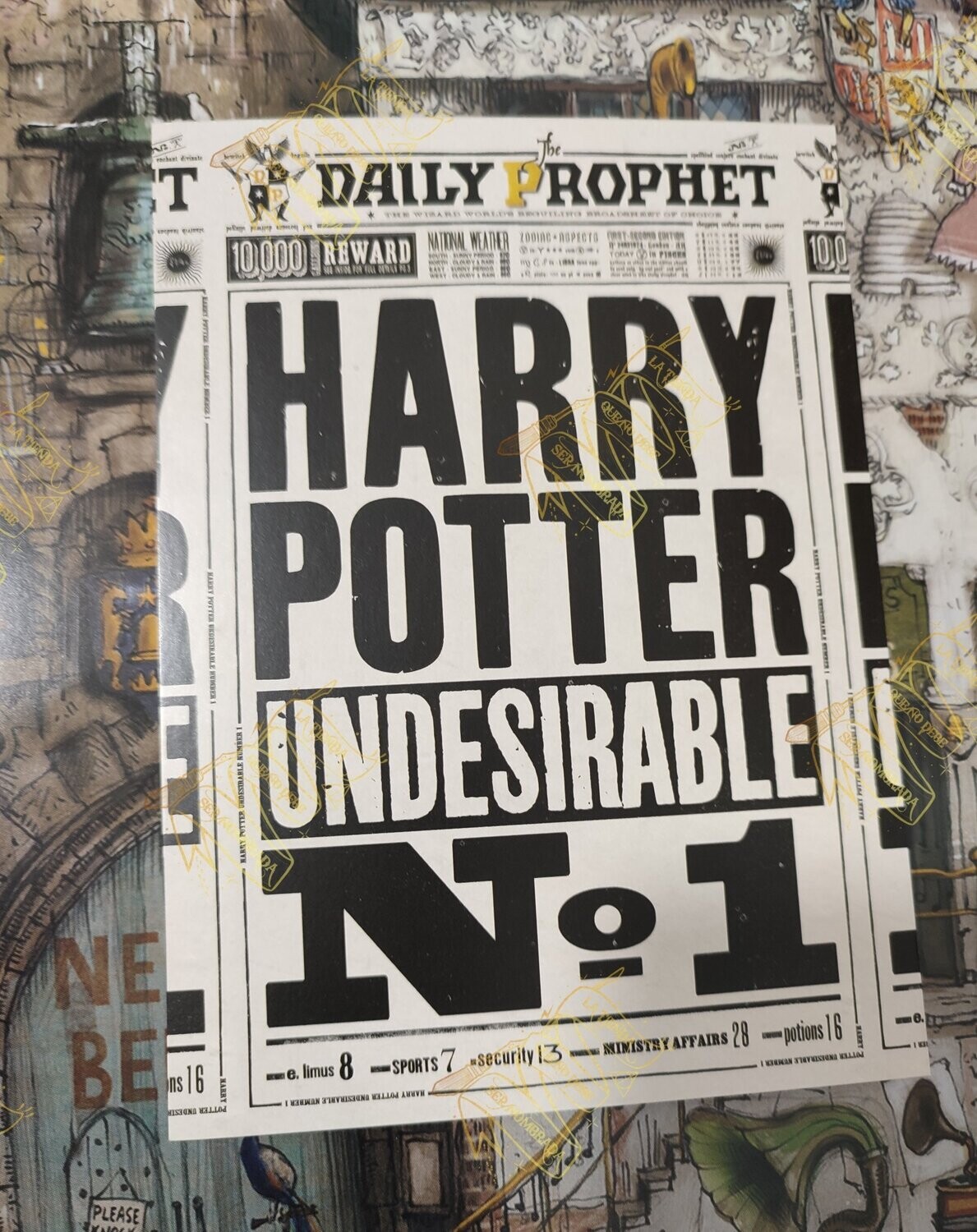 POSTAL UNDESIRABLE Nº1 HARRY POTTER MINALIMA