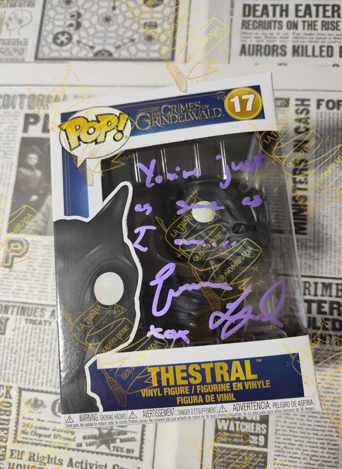 FUNKO THESTRAL POP Nº17  FIRMADO POR LUNA LOVEGOOD (EVANNA LYNCH)