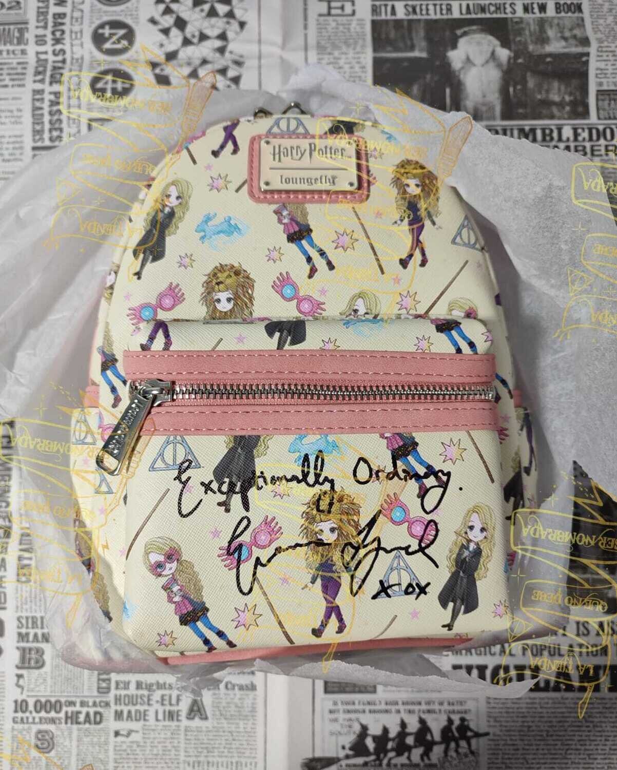 MOCHILA LOUNGEFLY FIRMADA POR LUNA LOVEGOOD (EVANNA LYNCH)