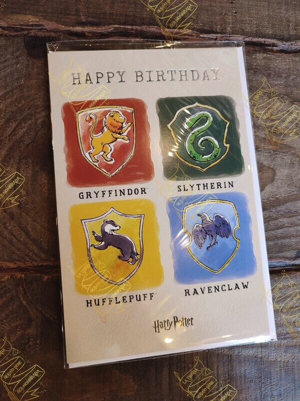 POSTAL CUMPLEAÑOS HOGWARTS HARRY POTTER