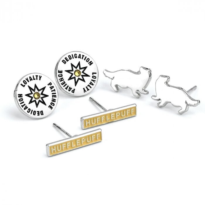 PACK PENDIENTES HUFFLEPUFF HARRY POTTER THE CARAT SHOP