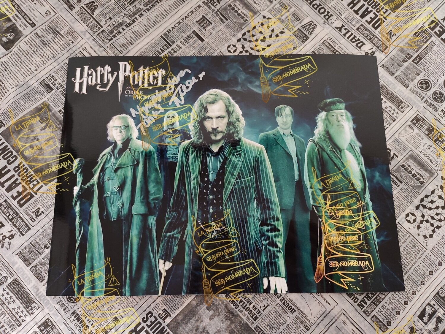 FOTOGRAFIA ORDEN DEL FENIX FIRMADA POR NYMPHADORA TONKS (NATALIA TENA)