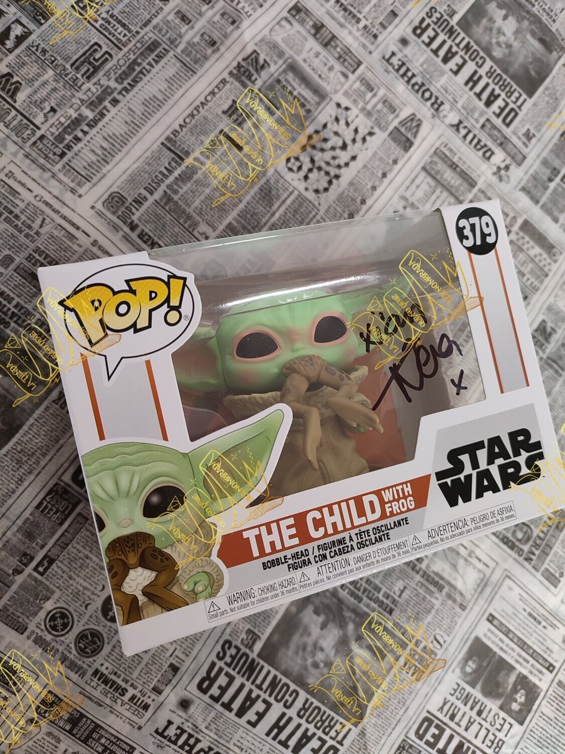 FUNKO POP Nº 379 THE CHILD STAR WARS FIRMADO POR XI´AN (NATALIA TENA)