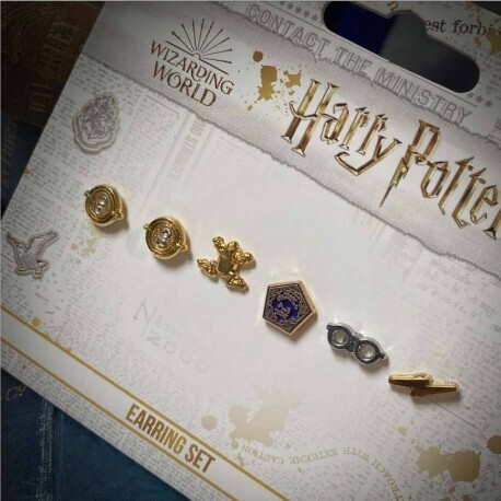 PACK PENDIENTES GIRATIEMPOS CHOCORANA RAYO HARRY POTTER THE CARAT SHOP