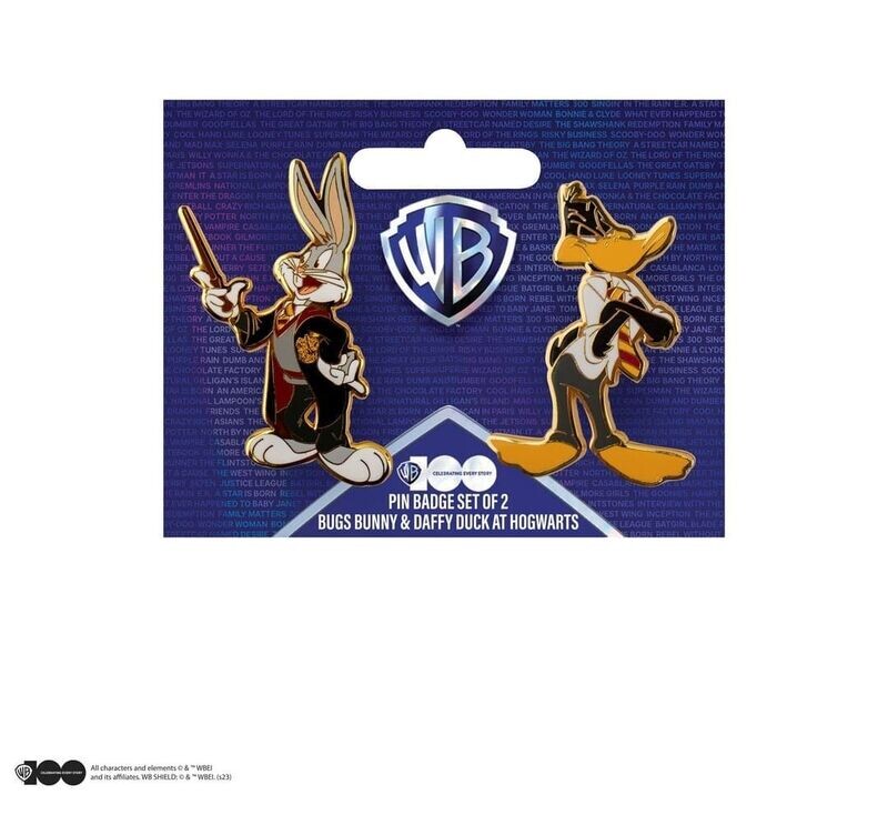 SET PINS LOONEY TUNES HOGWARTS 100º ANIVERSARIO WB HARRY POTTER