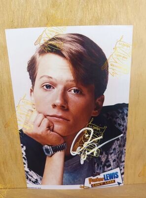 FOTOGRAFIA FIRMADA POR PARKER LEWIS (CORIN NEMEC) EN CAN´T LOSE