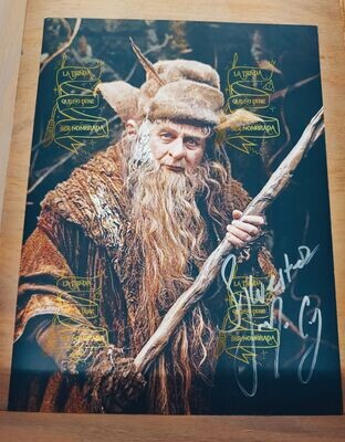 FOTOGRAFIA FIRMADA POR RADAGAST (SYLVESTER MCCOY) EN THE HOBBIT