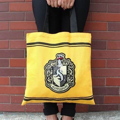 BOLSA TELA HUFFLEPUFF HARRY POTTER CINE REPLICAS