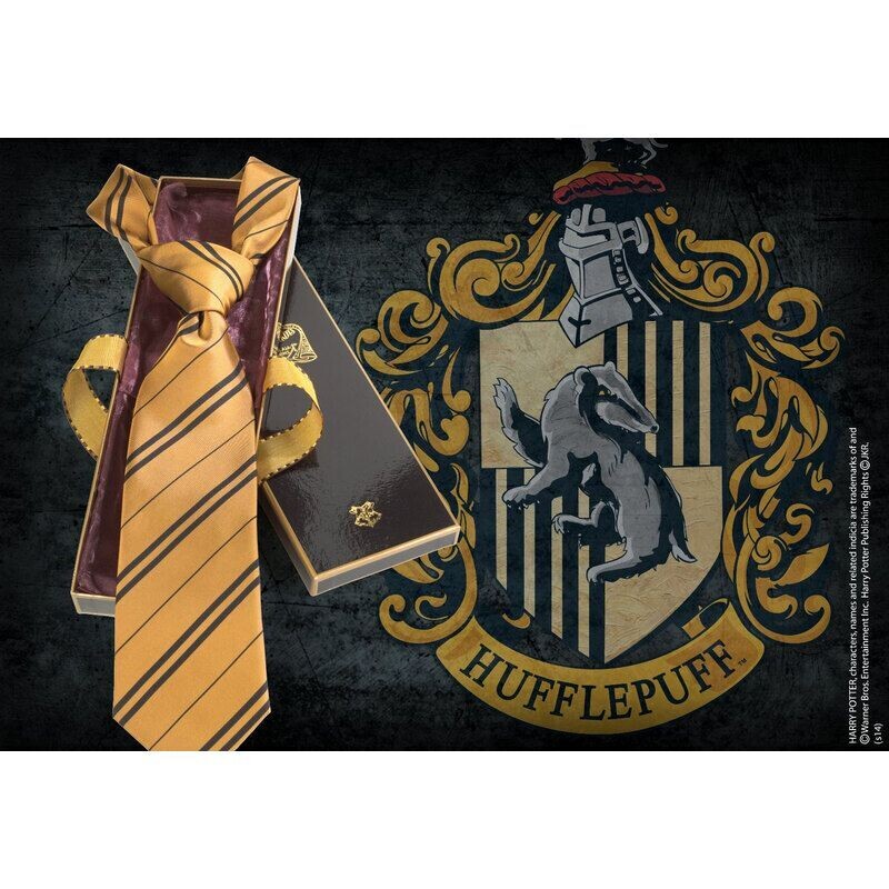 REPLICA CORBATA HUFFLEPUFF CAJA MADAM MALKINS DESCATALOGADA NOBLE COLLECTION