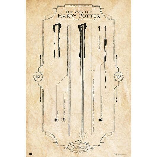 POSTER THE WAND HARRY POTTER