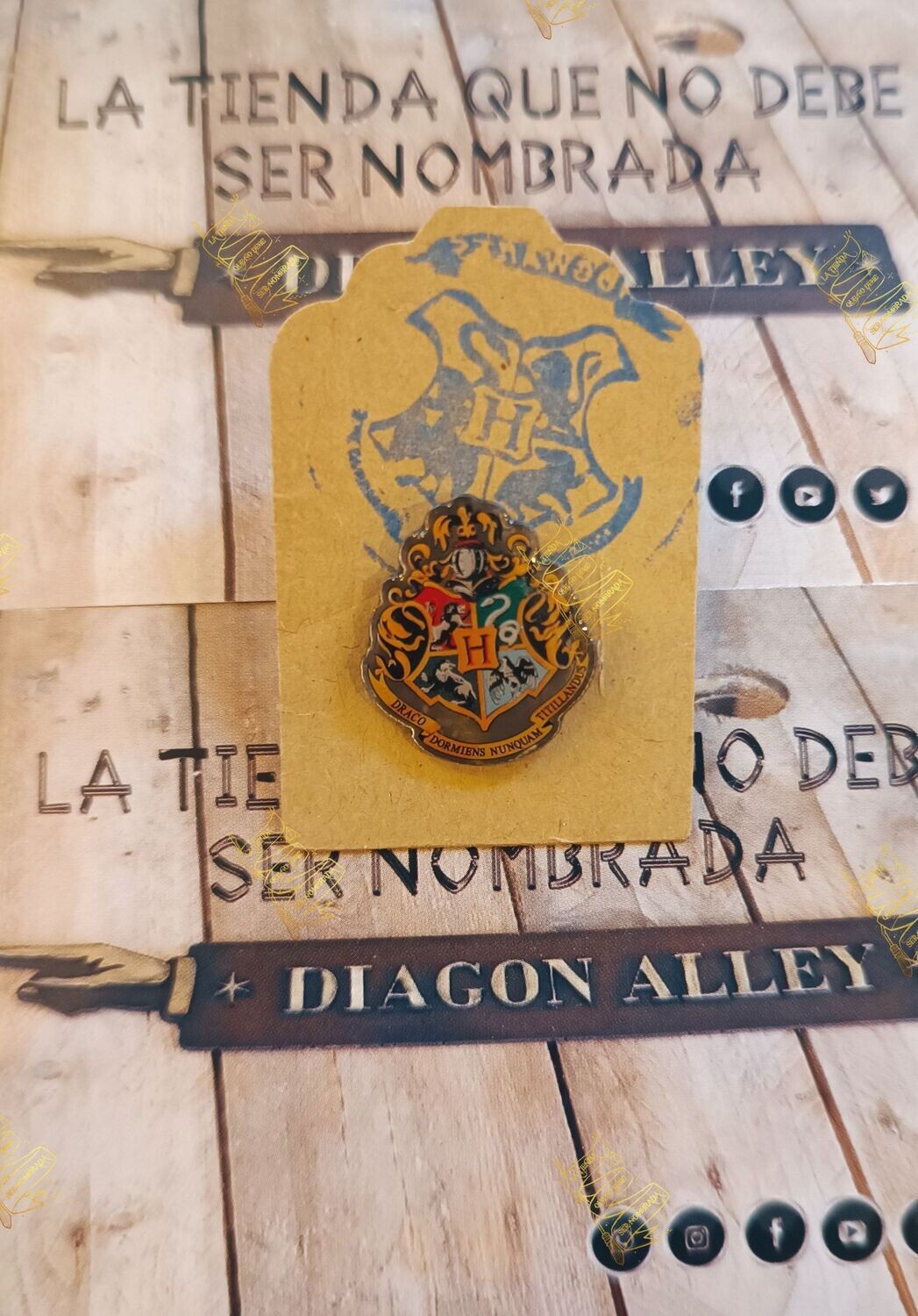 PIN ESCUDO HOGWARTS HARRY POTTER CARAT SHOP