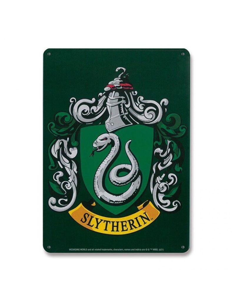 PLACA METALICA SLYTHERIN HARRY POTTER