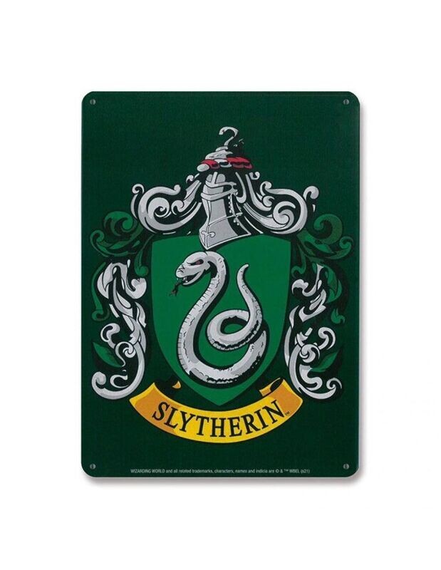 PLACA METALICA SLYTHERIN HARRY POTTER