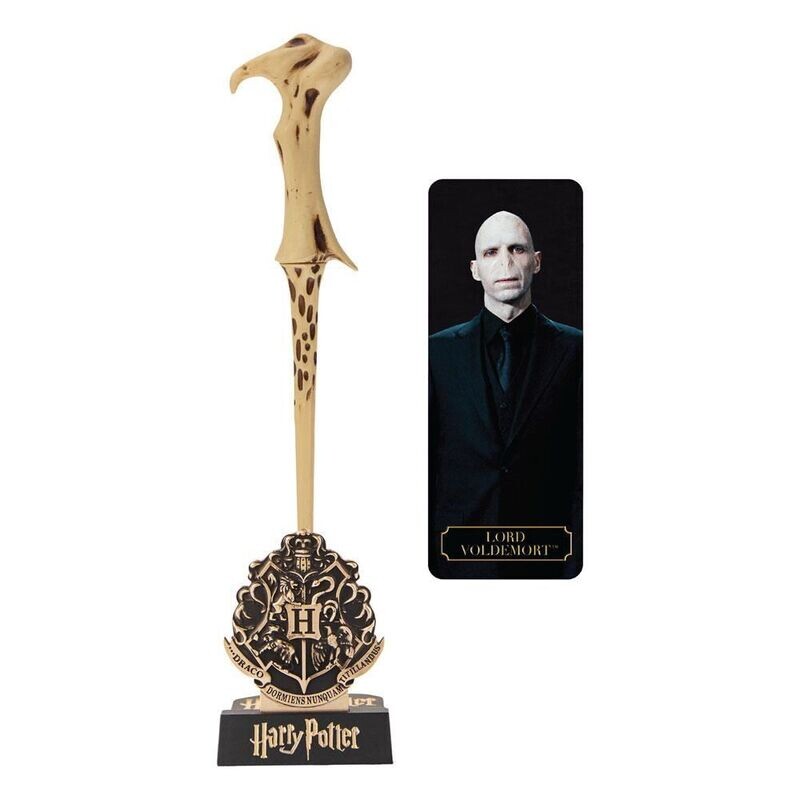 VARITA BOLIGRAFO LORD VOLDEMORT C/SOPORTE VARITA HARRY POTTER CINE REPLICAS